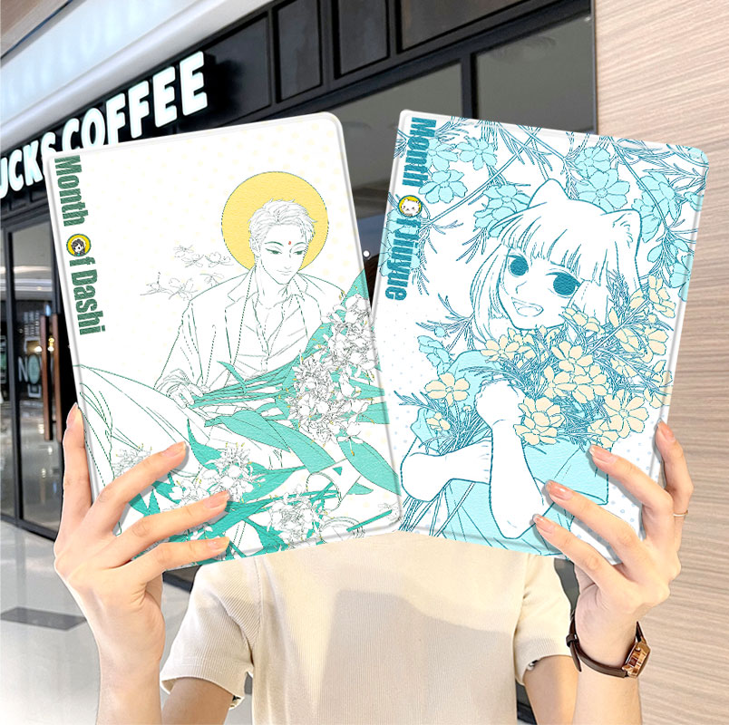 非人哉华为平板matepad11保护套5s壳air12周边v8pro外壳8荣耀9联名m6带笔槽5小米7三折6pro适用6s红米se2024