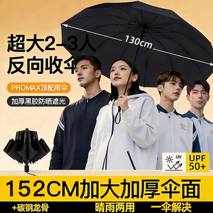 大号雨伞男士手动加大加厚加固女双人晴雨两用伞折叠男生防晒遮阳
