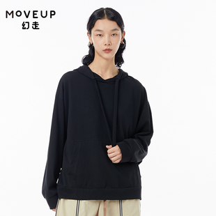 纯棉镂空设计师短款 新款 MOVEUP幻走2023春季 卫衣女 商场同款