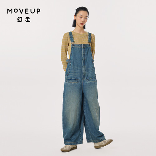 Moveup连体裤口袋商场同款