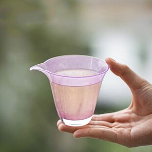 精致茶杯一人一杯茶具喝茶杯功夫茶杯 高颜值女士主人杯琉璃杯中式
