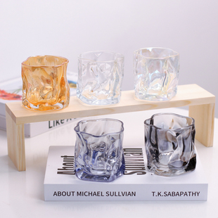 美沐儿韩国ins风异形扭曲蜡烛杯自制手工香薰蜡烛DIY玻璃空杯容器