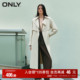 ONLY奥莱 秋冬通勤风休闲百搭绑带口袋风衣外套女