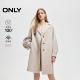 毛呢大衣女 双面呢100%绵羊毛中长款 ONLY奥莱 冬季