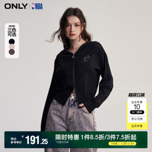 针织衫 休闲百搭NBA联名连帽开衫 ONLY奥莱 女 夏季