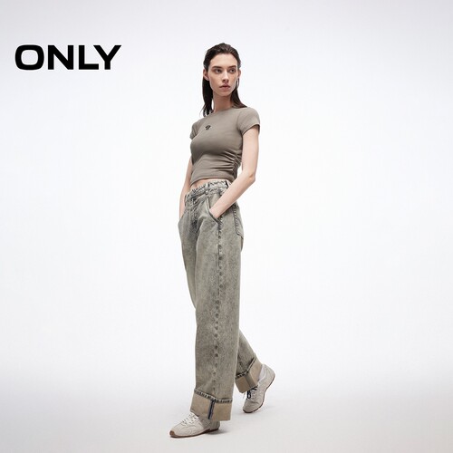 ONLY锥形裤九分裤牛仔裤