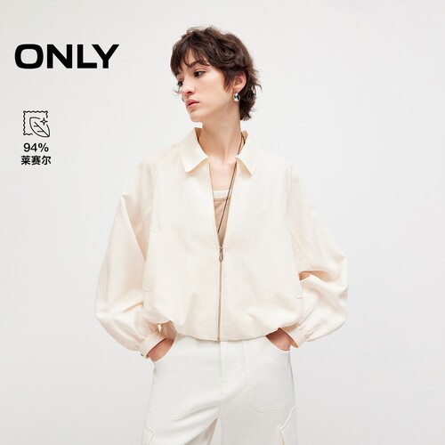 ONLY蝙蝠袖宽松莱赛尔夹克风衣