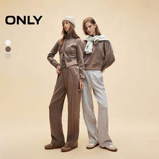 新款 春季 简约百搭宽松直筒裤 运动卫裤 女 休闲裤 ONLY奥莱
