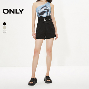 【ONLY奥莱】夏季休闲百搭宽松高腰A字短裤牛仔裤女