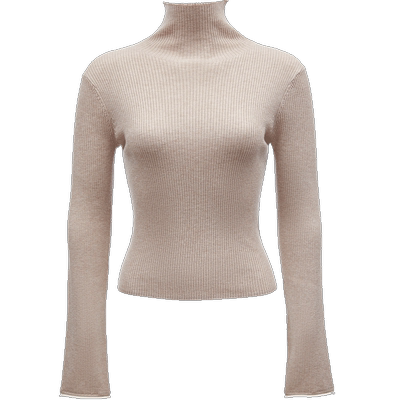 【ONLY奥莱】秋冬舒适修身显瘦螺纹高领毛衣针织衫女