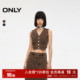 ONLY奥莱 短款 夏季 时尚 设计感无袖 开衫 牛仔马甲女
