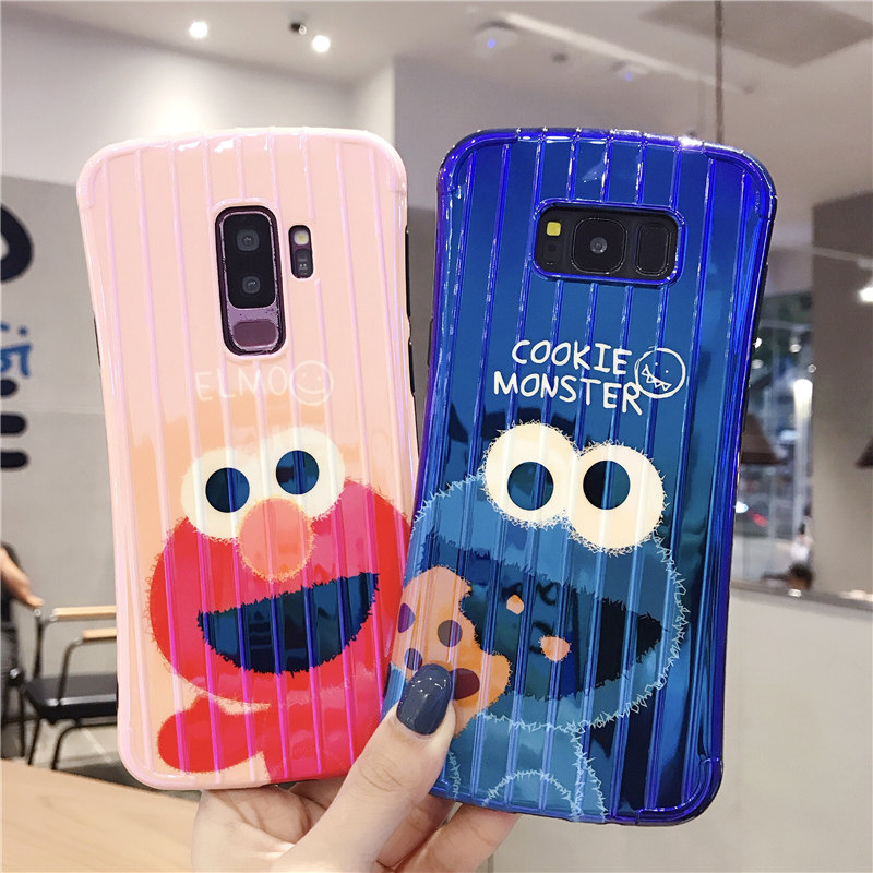 Japan and South Korea personality Cartoon Sesame Street Samsung note10 Mobile phone shell s10 All inclusive Soft shell Waistline s9 +Fall note8 Slim mobile phone sets s8 trunk note9 lovers Silicone protective coverin the 3C Digital Accessories, Cell Phone Accessories , Phone Protection Case/Shell  category - from Buy2taobao.com to provide professional Taobao agent buy service