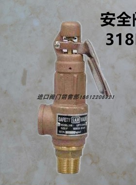 台湾SNW手拉式安全阀318L进口气体泄压阀 蒸汽青铜螺纹溢流阀DN15