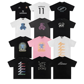 宽松休闲潮牌纯棉短袖 WE11DONE美式 夏季 男女情侣welldone流行T恤