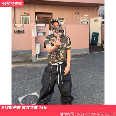 ProjectGR美式双面穿迷彩短袖