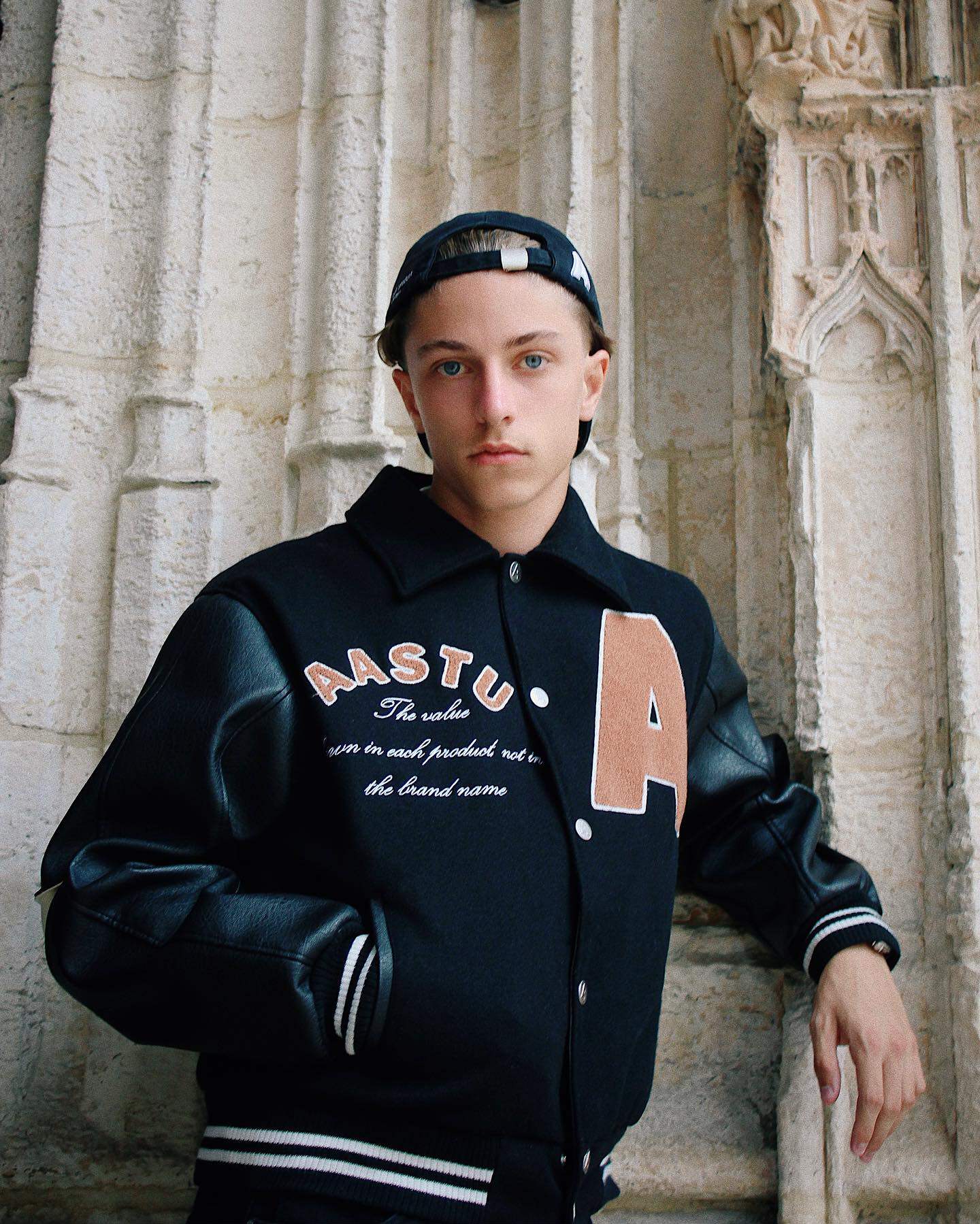 Aastu小众潮牌刺绣美式棒球服夹克休闲秋冬重磅夹棉外套男女同款