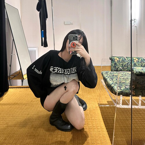 KANYE美式休闲专辑周边长袖T恤