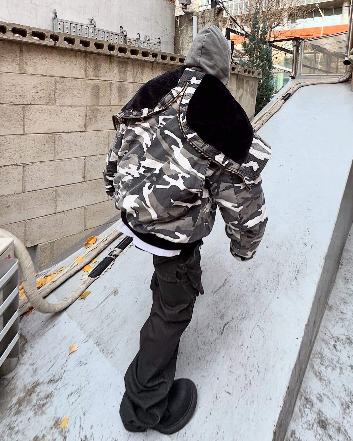 Projectgr迷彩美式飞行夹克外套