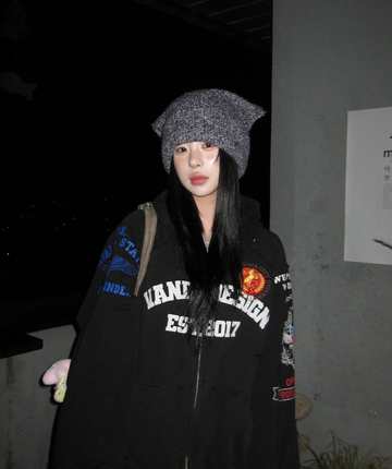 Protocol Index联名刺绣徽章战马水洗做旧拉链外套美式连帽卫衣