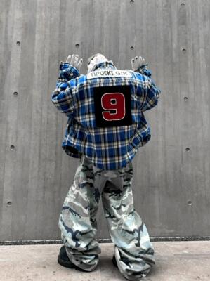 projectgr贴布流苏格子衬衫外套