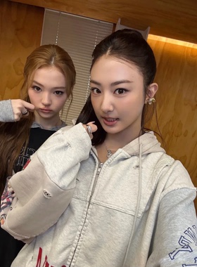 Protocol Index反转拼接拉链连帽衫美式做旧破坏外套Tarzzan同款