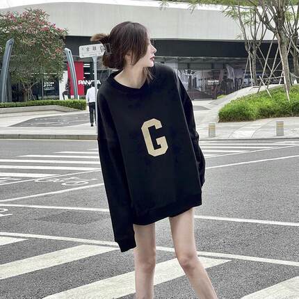 Fear of God 7Th第七季G字母植绒圆领卫衣FOG高街休闲情侣装外套