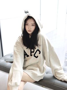 ABC字母亨利领排扣卫衣高街休闲宽松连帽衫 Fear FOG第七季 God