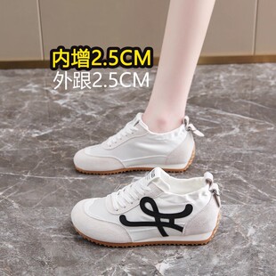 老北京布鞋女款内增高德训鞋子2025新款秋季厚底百搭阿甘鞋女34码