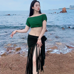 悦梦风璐肚皮舞新款套装演出服班服性感气质练功服显瘦初学鼓舞