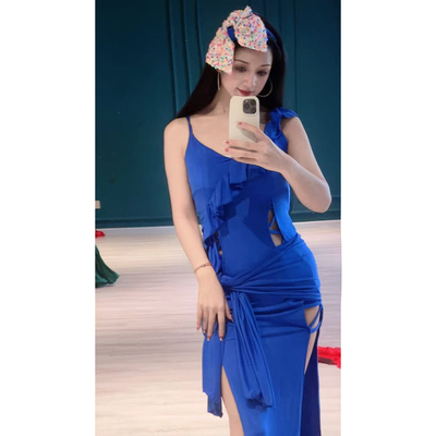 悦梦风璐肚皮舞袍子shabby新款高级大码演出套装显瘦表演服练功服