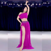 套装 悦梦风璐肚皮舞服装 新款 练功服初学者亮丝网绑带演出服显瘦