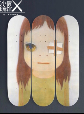 奈良美治LACM限定滑板枫木板Moma板面艺术墙壁挂饰潮流家居创意品