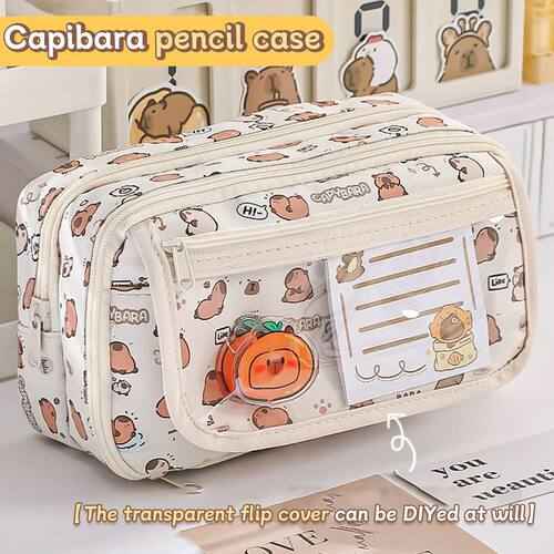 Kawaii Pattern Pencil Case 2024 New Primary School Boy and G