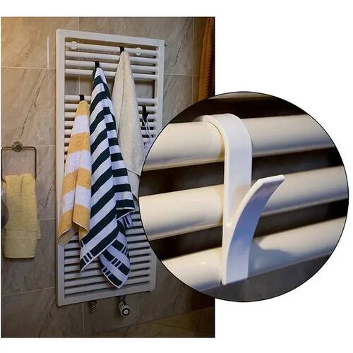 Kitchen Bathroom Hanger Clips Storage Racks White Clear Hang