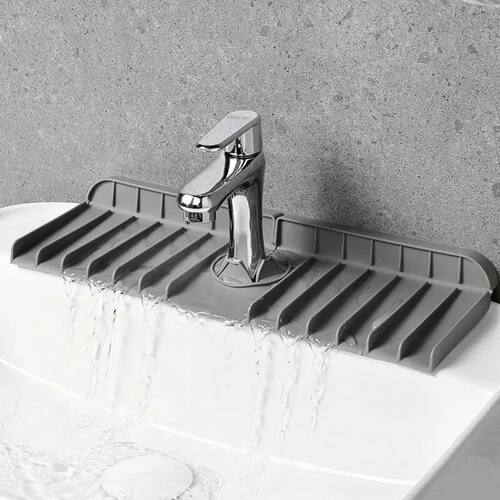 Silicone Faucet Mat Dish Soap Sponge Holder Sink Kitchen Cou