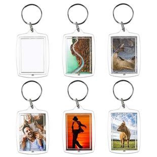 Photo Acrylic Frame Keychain Keyrin 30PCS Insert Clear
