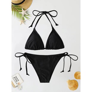 Fashion Sexy Swimsuit 2Pc Bikinis 2024 Women Triangl Set