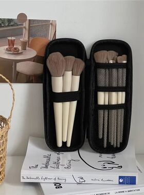 Black Cosmetic Storage Bags Waterproof Double Zipper Makeup