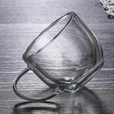 150ml Double Wall Thermal Glass Cup Heat Resistant Tea Coffe