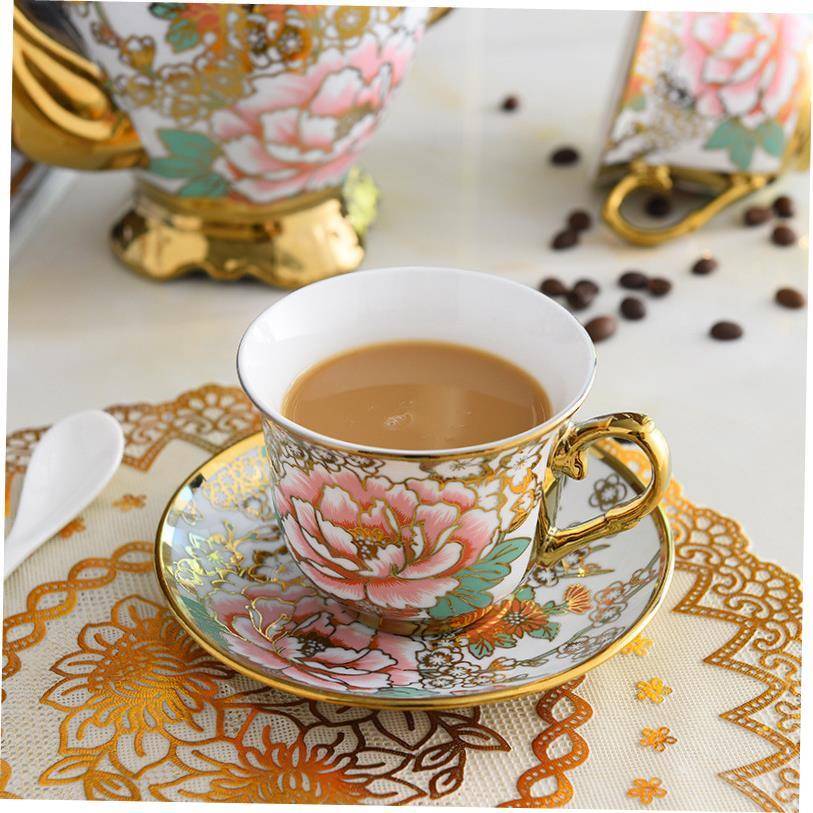 european ceramic coffee cup set black tea cup, mark cup,