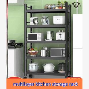 Kitchen shelving Multilayer microwave rack storage厨房储物架