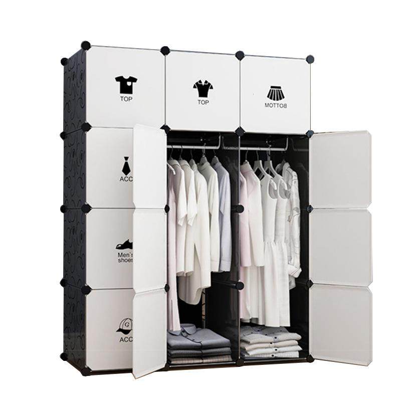 Simple wardrobe cloth assembly, storage cabinet combination,