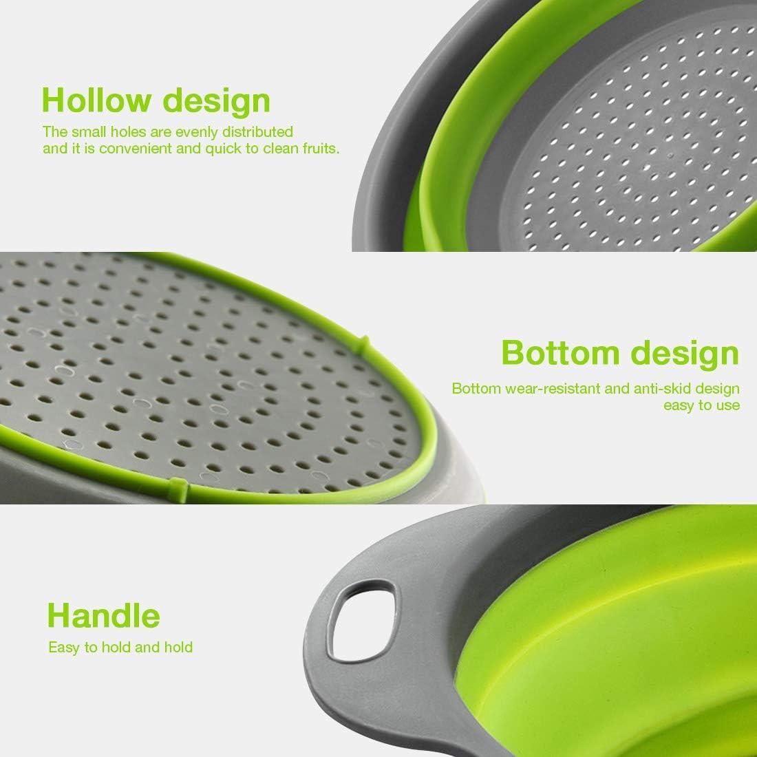 Collapsible Colander Basket Washing Basket Drain Tool