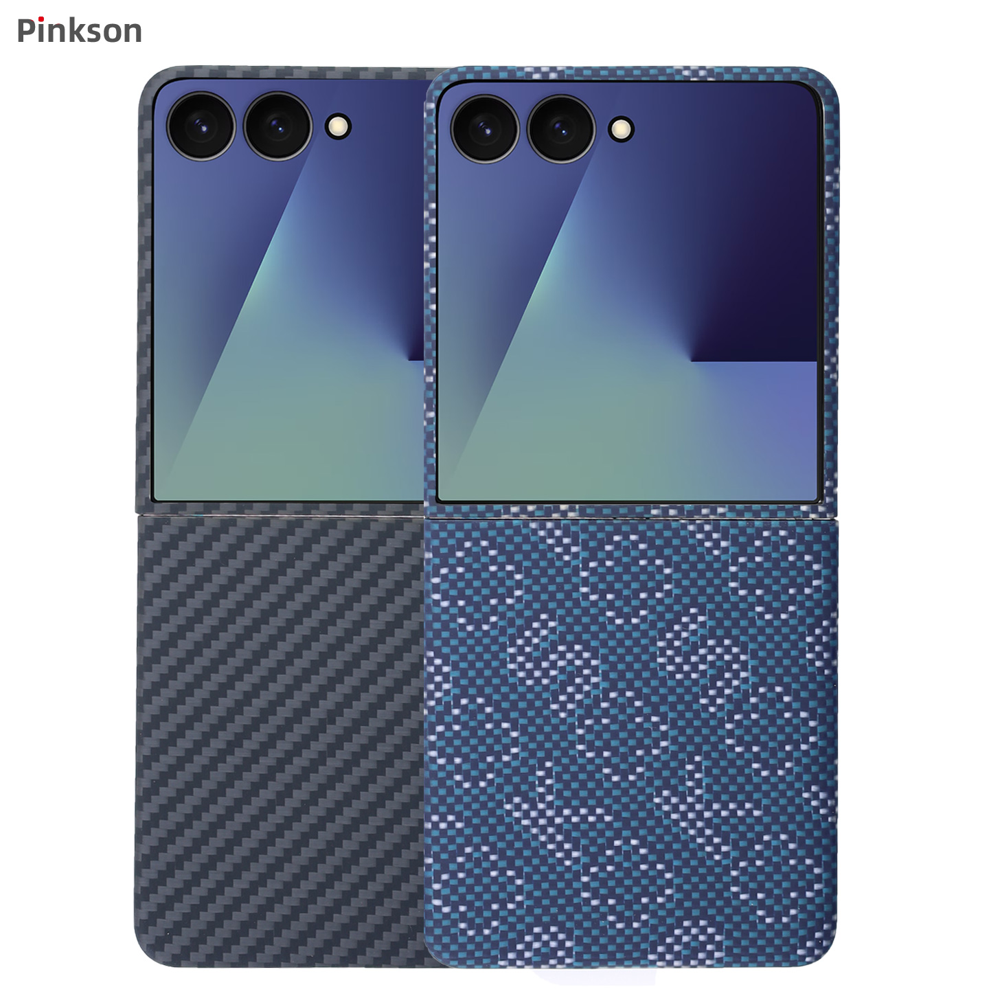Pinkson适用三星Z Flip7手机壳FE凯夫拉芳纶碳纤维w25flip保护套zflip6超薄flip5全包磨砂硬男士商务高档防摔