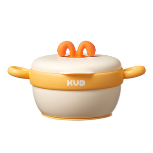 KUB可优比宝宝注水碗保温碗婴儿碗恒温不锈钢儿童餐具婴儿辅食碗