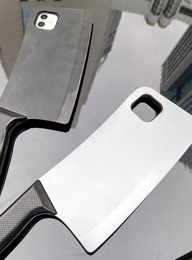 SIMFCX新款趣味恶搞菜刀手机壳OPPO Reno9/8Pro欧美潮牌个性创意K10x超火搞怪刀形外壳A56s网红直播间同款A97