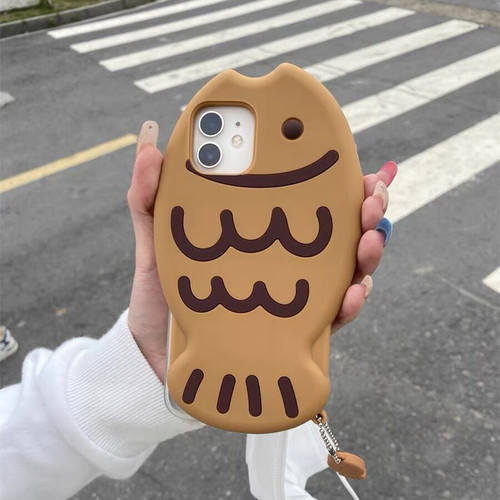 apple苹果15硅胶鲷鱼烧手机壳