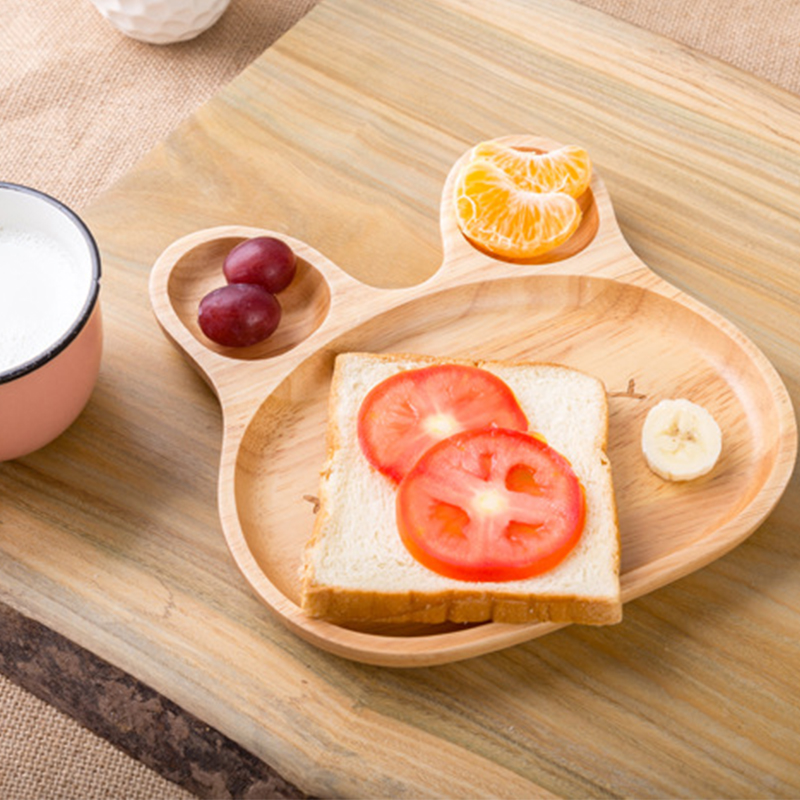 实木木质儿童托盘果盘面包盘