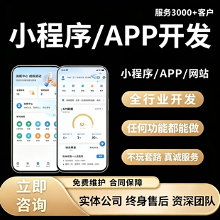 小程序开发定制APP制作教育同城餐饮积分学校旅游企业软件设计