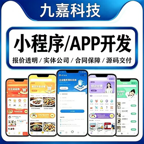 APP小程序开发定制教育医疗餐饮商城家政交友物联网管理系统开发